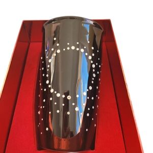 Starbucks Swarovski Crystal Black Ceramic Tumbler Mug Rare Limited Edition